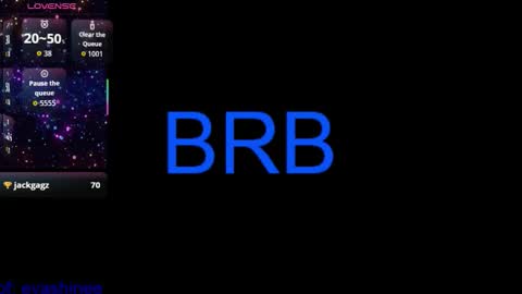 Snapshot of 333w4zh1n3 chatting on 11.05.25 Eva online show from 11.05.25