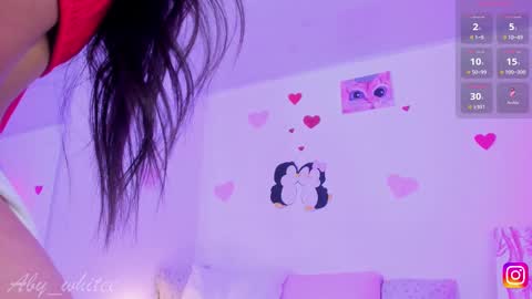 Snapshot of aby_whitee chatting on 02.17.25 Aby online show from 02.17.25