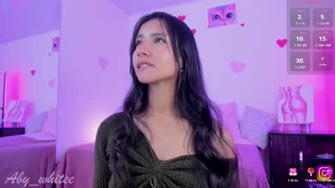 Snapshot of aby_whitee chatting on 02.21.25 Aby online show from 02.21.25