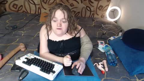 Snapshot of akindmodel chatting on 02.22.25 Natalie online show from 02.22.25