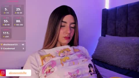 Snapshot of alicewoodville chatting on 02.13.25 Alice online show from 02.13.25