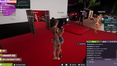 Snapshot of anax3dreams chatting on 02.15.25 AnaX3Dreams online show from 02.15.25