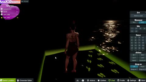 Snapshot of anax3dreams chatting on 02.19.25 AnaX3Dreams online show from 02.19.25