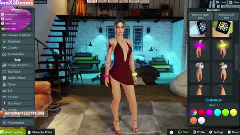 Snapshot of anax3dreams chatting on 02.20.25 AnaX3Dreams online show from 02.20.25