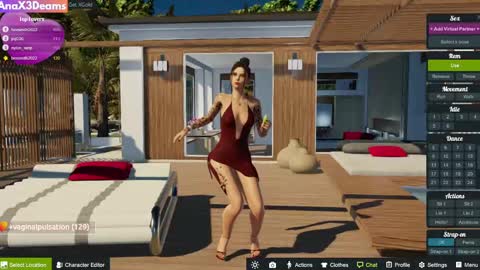 Snapshot of anax3dreams chatting on 02.26.25 AnaX3Dreams online show from 02.26.25