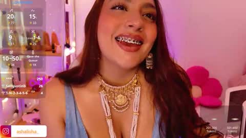 Snapshot of ashalisha chatting on 10.02.25 Asha online show from 10.02.25