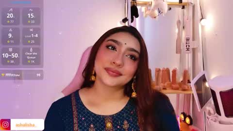 Snapshot of ashalisha chatting on 12.15.25 Asha online show from 12.15.25