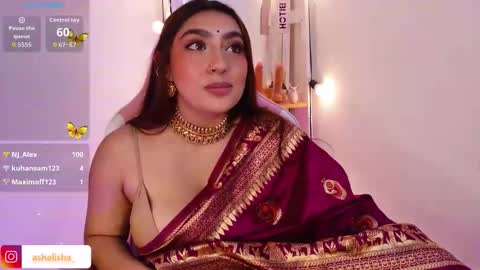 Snapshot of ashalisha chatting on 12.19.25 Asha online show from 12.19.25