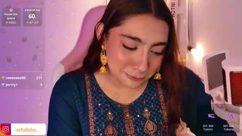 Snapshot of ashalisha chatting on 01.19.26 Asha online show from 01.19.26