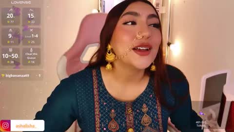 Snapshot of ashalisha chatting on 02.23.26 Asha online show from 02.23.26