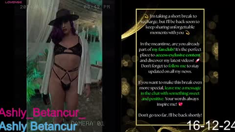 Ashly Betancur  online show from 12.16.24