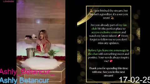 Ashly Betancur  online show from 02.17.25