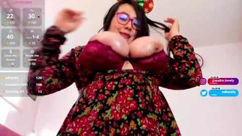 Snapshot of audredlovely chatting on 12.22.24 Andrea online show from 12.22.24