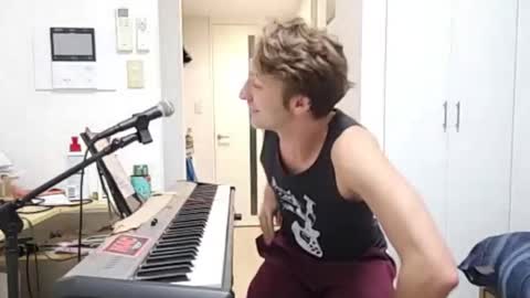 Snapshot of barebritpianist chatting on 12.04.25 BareBritPianist online show from 12.04.25