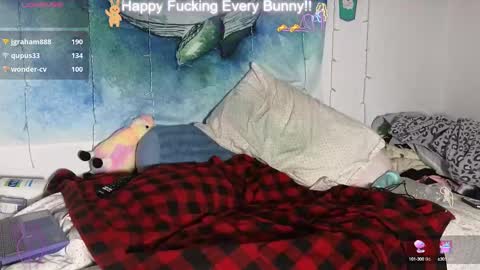 Snapshot of bunnycheekz chatting on 01.10.25 Tokki bunny online show from 01.10.25