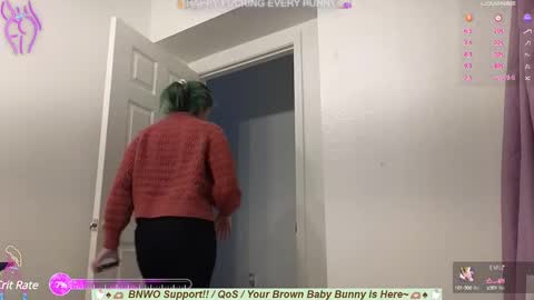 Snapshot of bunnycheekz chatting on 02.21.25 Tokki bunny online show from 02.21.25