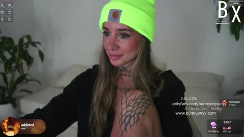 Snapshot of bunnyonyx chatting on 02.05.25 Stephanie   Next stream TUESDAY   6pm  PDT online show from 02.05.25