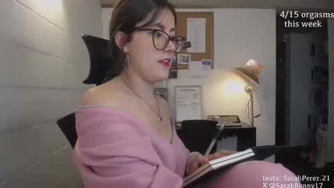 Snapshot of cherrybunny21 chatting on 02.25.25 Sarah Prez online show from 02.25.25