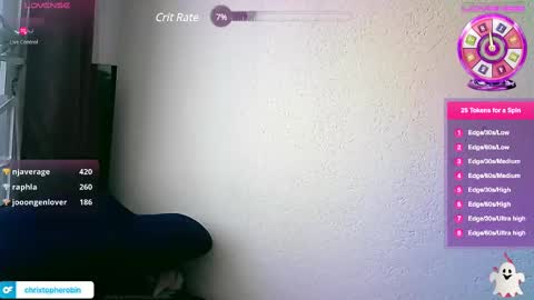 Snapshot of chrixtopherobin chatting on 03.10.25 Chrixtopherobin online show from 03.10.25