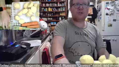 Cookie - I do cooking streams occasionally. Next stream  online show from 12.27.24