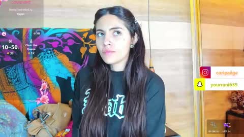 Snapshot of cori_paige chatting on 10.05.25 Cori online show from 10.05.25