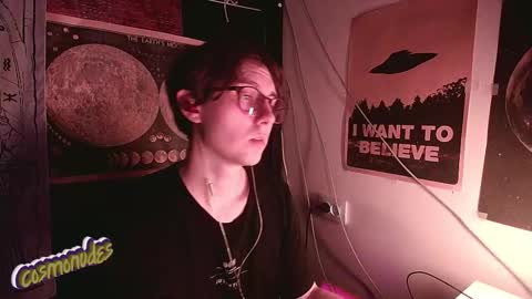 Snapshot of cosmonudes chatting on 10.27.25 Barry online show from 10.27.25