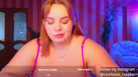 Snapshot of courteous_raspberrrry chatting on 12.09.24 Rose Roys my online show from 12.09.24