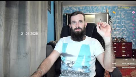 Snapshot of crissstud chatting on 01.21.25 Criss online show from 01.21.25