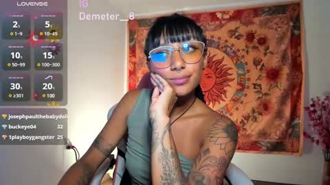 Snapshot of demeter__ chatting on 02.20.25 demeter__ online show from 02.20.25