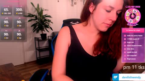 Snapshot of devilishwendy chatting on 01.15.25 Wendyin pvt all from tipmenu free except anal and big dildo online show from 01.15.25