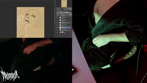 Snapshot of drenchedart chatting on 12.03.24 Drenched online show from 12.03.24