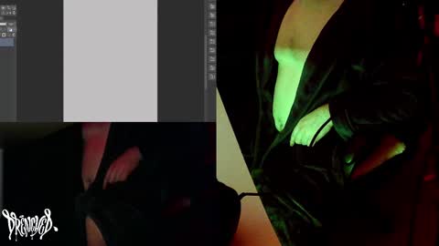 Snapshot of drenchedart chatting on 02.18.25 Drenched online show from 02.18.25