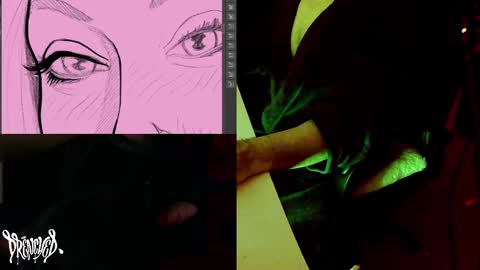Snapshot of drenchedart chatting on 02.26.25 Drenched online show from 02.26.25