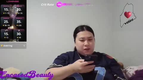 Snapshot of encasedbeauty chatting on 10.16.25 Ela online show from 10.16.25