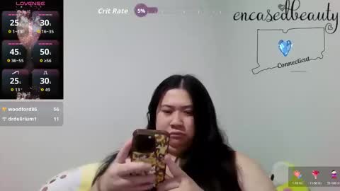 Snapshot of encasedbeauty chatting on 04.28.26 Ela online show from 04.28.26