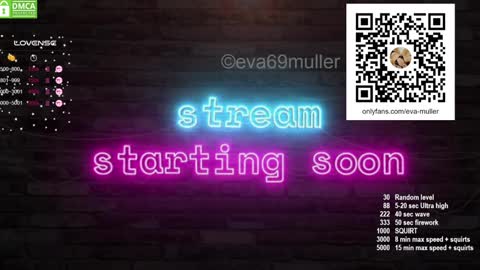 Snapshot of eva69muller chatting on 12.19.24 Eva next show 8pm CEST AMST online show from 12.19.24