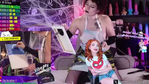 Snapshot of fatalgoth chatting on 10.04.25 Lily Waifu online show from 10.04.25