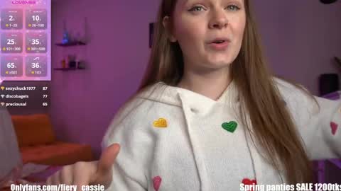 Snapshot of fiery_redhead chatting on 05.15.26 Cassie Ventura online show from 05.15.26