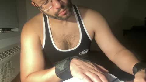 Snapshot of fuckyeahcoach chatting on 05.29.26 Muscle Bear Jock in Training online show from 05.29.26