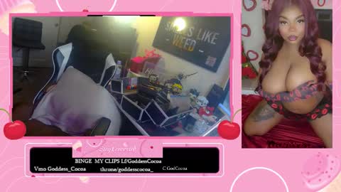 Snapshot of goddesscocoaa chatting on 01.10.26 Goddess Cocoa online show from 01.10.26