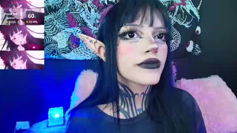 Snapshot of gothgaby chatting on 10.26.25 GothGaby online show from 10.26.25