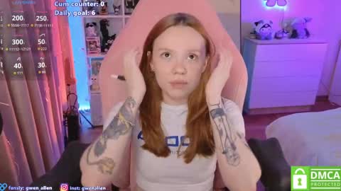 Snapshot of gwen_allen chatting on 06.07.26 I am Gwen online show from 06.07.26