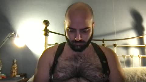 Snapshot of hairyleatherguy chatting on 12.08.24 Hairy Guy online show from 12.08.24