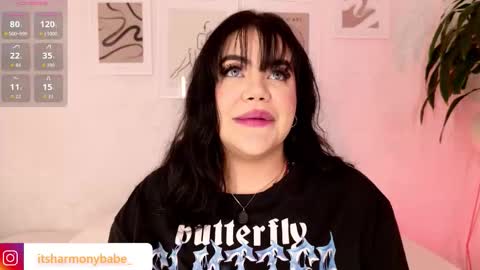 Snapshot of harmonybabe_ chatting on 10.22.25 Harmony online show from 10.22.25