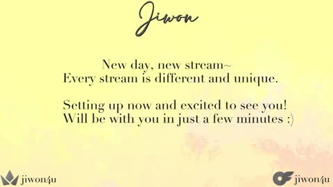 Snapshot of jiwon4u chatting on 01.26.25 Jiwon online show from 01.26.25