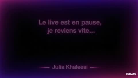 Julia Khaleesii online show from 06.09.26