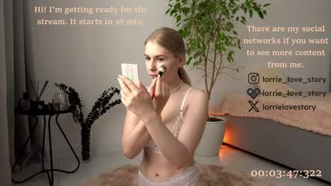 Snapshot of lorrie_love_story chatting on 03.09.25 Lorrie online show from 03.09.25