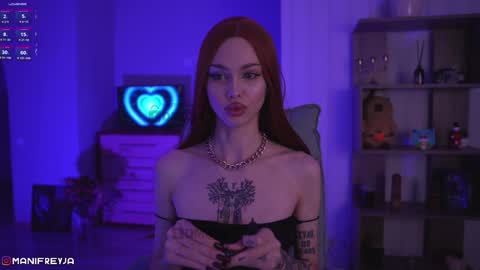 Snapshot of manifreyja chatting on 12.16.24 Amelie online show from 12.16.24