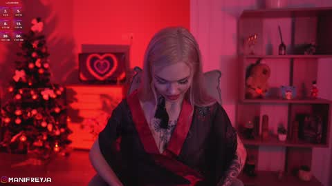 Snapshot of manifreyja chatting on 01.08.25 Amelie online show from 01.08.25