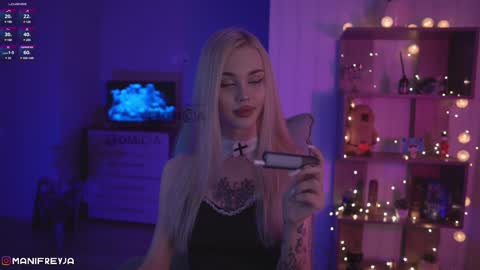 Snapshot of manifreyja chatting on 01.24.25 Amelie online show from 01.24.25